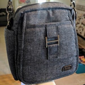 LUG Brushed Navy Flapper Crossbody Bag!